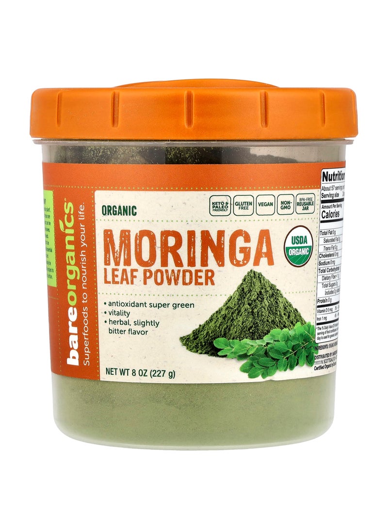 Organic Moringa Leaf Powder, 8 oz (227 g)