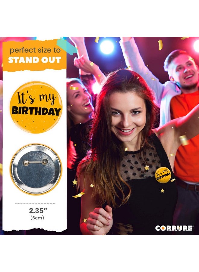 CORRURE 18pcs Birthday Button Pins 2.35" - Party Birthday Pins for the Whole Birthday Squad - Unisex Pinback Badge Crew Favors Supplies for 18th, 21st, 25th, 30th Birthday, Adults, Kids, Men or Women - pzsku/Z619786EF645AA6B3C95BZ/45/_/1741329877/522ec176-f84b-4fb8-8e24-a9235459c3c9