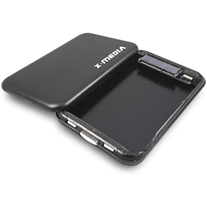 X-media 2.5" TOOL-FREE SUPERSPEED USB3.0 SATA I/II/III ALUMINUM HARD DRIVE EXTERNAL ENCLOSURE CASE [XM-EN2251U3-BK] - Image 2