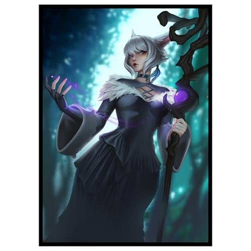 Realm Guard 100ct Textured TCG/MTG Card Art Sleeves (Aetherial Sorceress) - Image 1