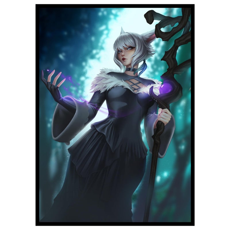 Realm Guard 100ct Textured TCG/MTG Card Art Sleeves (Aetherial Sorceress) - Image 4
