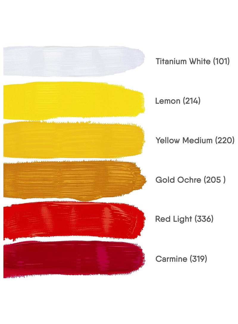 Sonnet Studio Acrylic Colors Set 12 Colours in 18 ml Tubes - Image 3