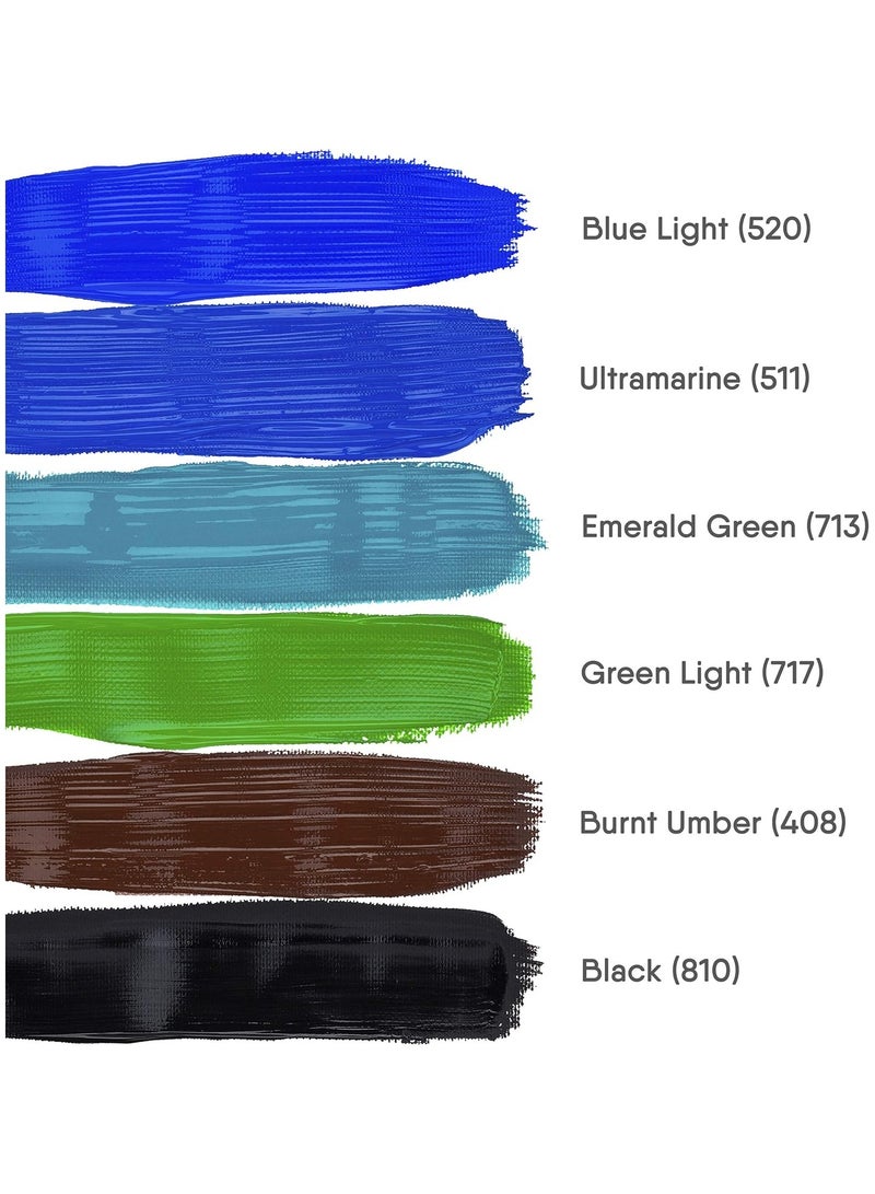 Sonnet Studio Acrylic Colors Set 12 Colours in 18 ml Tubes - Image 4