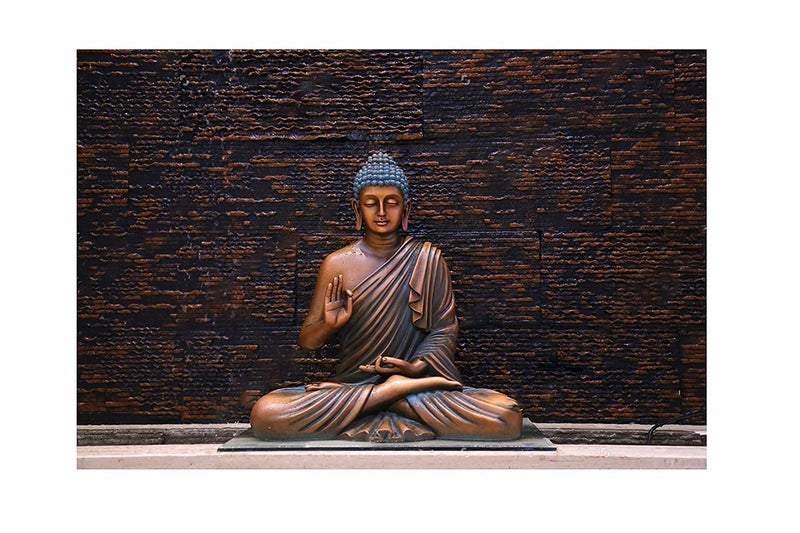 Decals Creation Gautam Buddha Vinyl Wall Sticker for Living Room/Bedroom/Office Size - 60 cm X 90 cm-Self-Adhesive - Image 1