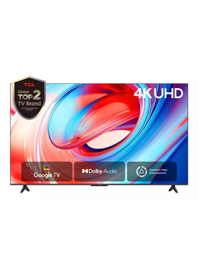 تي سي إل تلفزيون جوجل 55 بوصة 4K HDR بشاشة بدون إطار أسود 55V6B - Image 1
