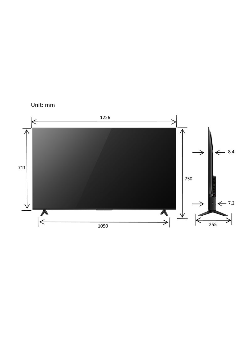 تي سي إل تلفزيون جوجل 55 بوصة 4K HDR بشاشة بدون إطار أسود 55V6B - Image 3
