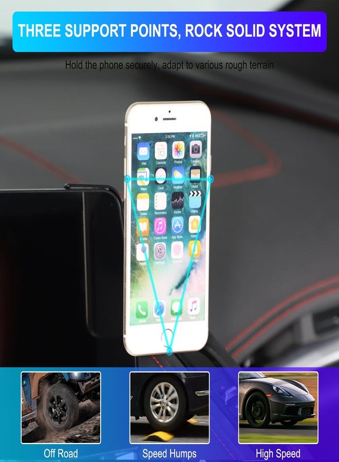 CHEAYAR Car Phone Holder Compatible with Chevrolet Corvette C8 2020-2025 Stingray Center Console Dashboard Phone Mount Magnetic Phone Mount Dash Clip Accessories - Image 3
