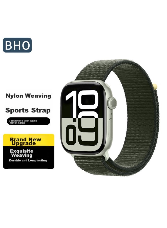 Bho Suitable For Apple Watch Straps, New Apple Watch S10/ultra2 Straps, Iwatch S9/8/7/6/5/se Nylon Loop Sports Straps - Image 1