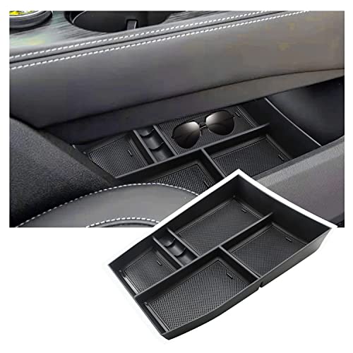 RUIYA Lower Console Organizer Compatible with 2021 2022 2023 2024 2025 2026 Nissan Rogue(S/SL/SV/Platinum) Armrest Under Storage Box Tray Nissan Rogue Accessorie Console Pallet Container with Coin Storage - Image 1