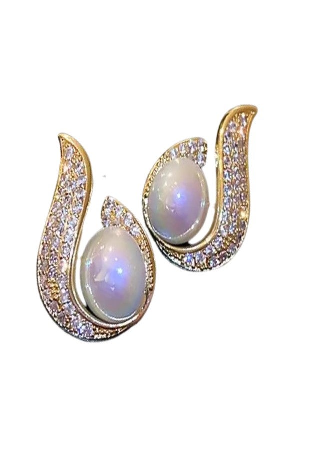 BLACKBOX Silver Needle Pearl Fishtail Water Drop korean Earrings for Women & Girls | Stylish & Fashionable Earing | Accessories Jewellery for Women | Best Gift for Birthday, Anniversary & Wedding - Image 1