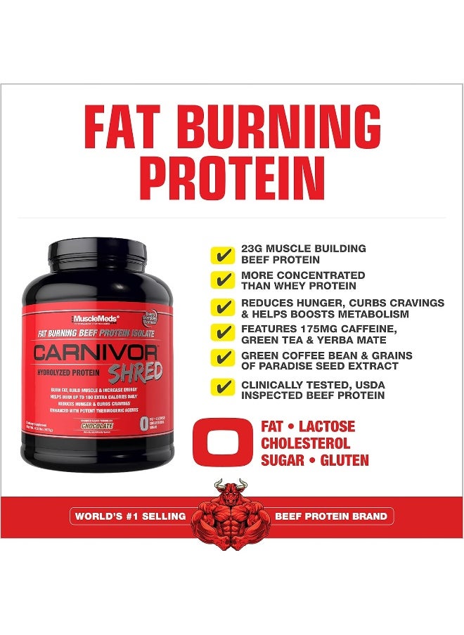 MUSCLEMEDS Carnivor Shred, Chocolate, 4Lb  - Image 3