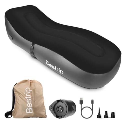 Bestrip Auto Inflatable Couch Lounger, Air Mattress Sofa Bed with Rechargeable Air Pump - Image 1