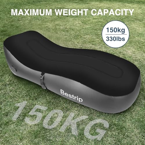 Bestrip Auto Inflatable Couch Lounger, Air Mattress Sofa Bed with Rechargeable Air Pump - Image 4