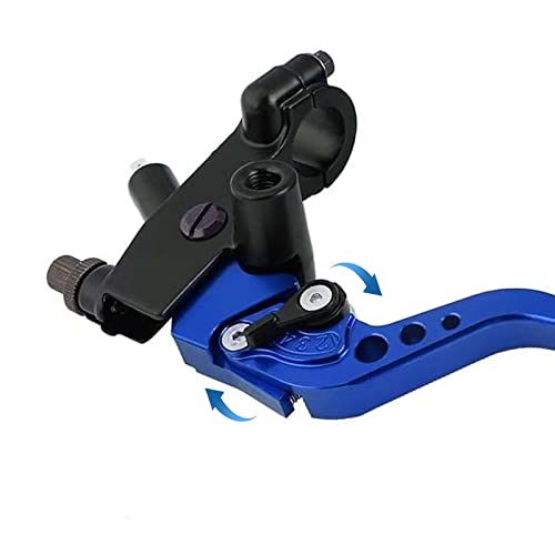 PACEWALKER Universal Motorcycle 7/8" 22mm Handlebar Brake Master Cylinder Clutch Lever Left & Right Set for Honda Kawasaki Suzuki Yamaha Blue - Image 3