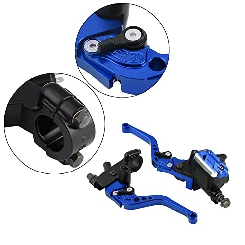 PACEWALKER Universal Motorcycle 7/8" 22mm Handlebar Brake Master Cylinder Clutch Lever Left & Right Set for Honda Kawasaki Suzuki Yamaha Blue - Image 5