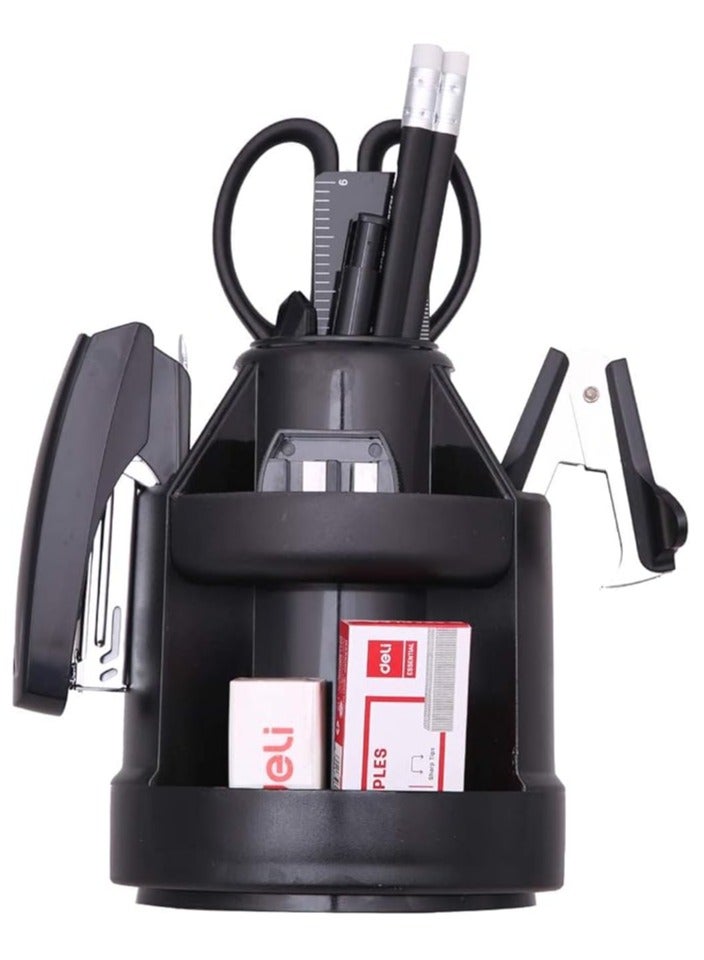 ديلي منظم مكتب مزود بمحمنظم مكتب ديلي للقرطاسية 38250A أسودتويات أسود - Image 1