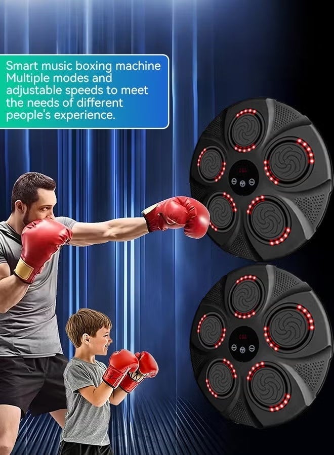Smart Electronic Music Boxing Machine with Gloves Toy Wall-mounted Boxing Machine Smart Boxing Target, Wall-mounted Sandbag Boxing Equipment for Boxing Training - Image 3