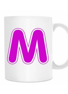 MP Letter M Alphabet Printed Coffee Mug  - Image 1