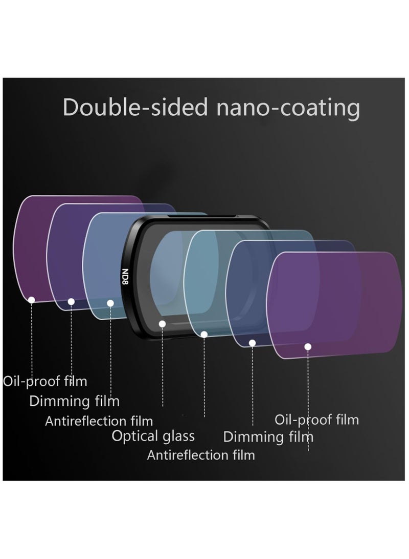 Magnetic Filter Set for DJI Osmo Pocket 3 - Includes ND8, ND16, ND32, ND64, UV, and CPL Filters - Waterproof and Scratch-Resistant Lens Accessories for Enhanced Photography. - Image 3