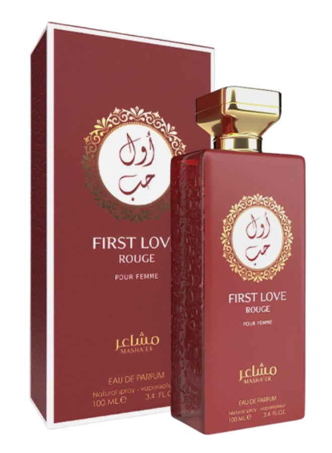 Mashaer 4 Pieces First Love Rouge Perfume For Women 100ml EDP - Image 2