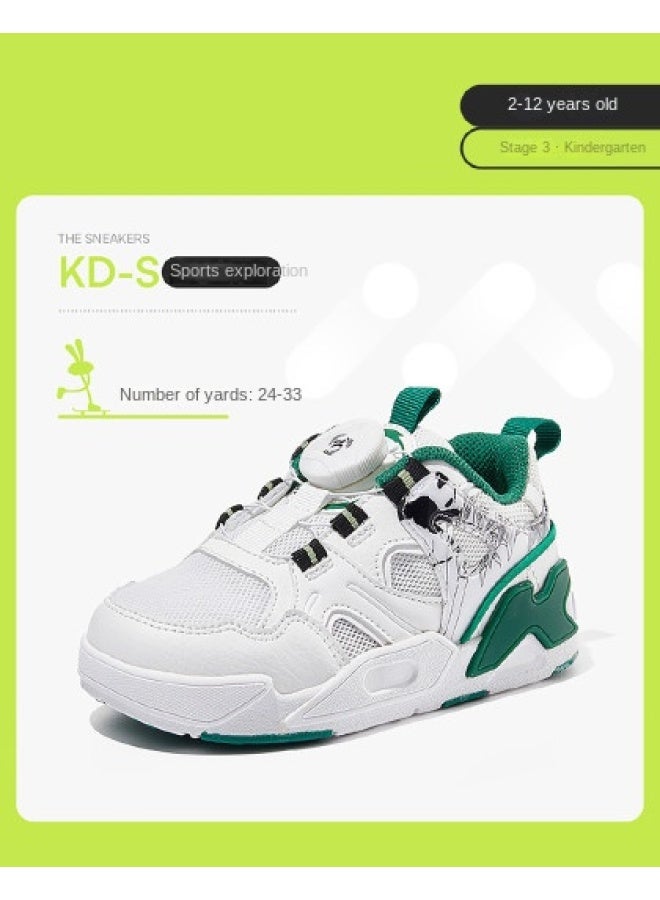 Children's Sports Shoes Breathable Knob Basketball Shoes Student Sneakers Comfortable Casual Shoes Lightweight Running Shoes Infant Shoes - Image 1