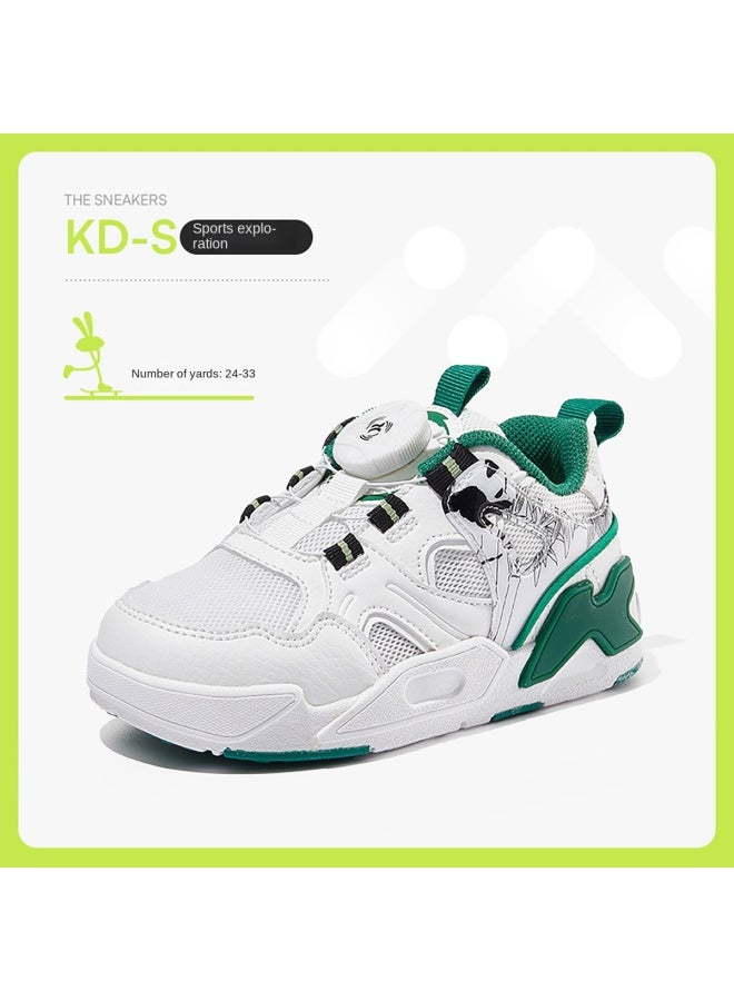 Children's Sports Shoes Breathable Knob Basketball Shoes Student Sneakers Comfortable Casual Shoes Lightweight Running Shoes Infant Shoes - Image 2