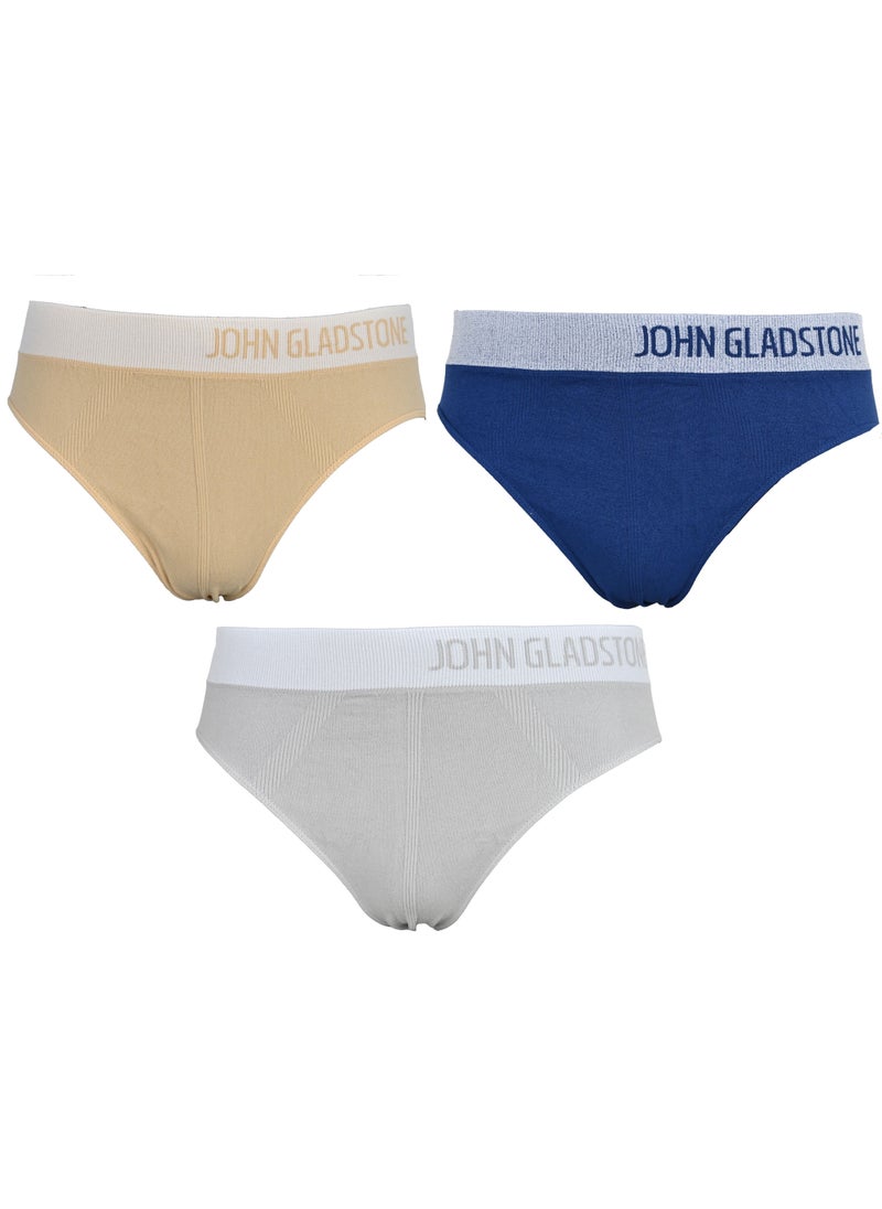 John Gladstone - John Gladstone Mens Premium Seamless Brief 3 Pcs Pack - Image 1