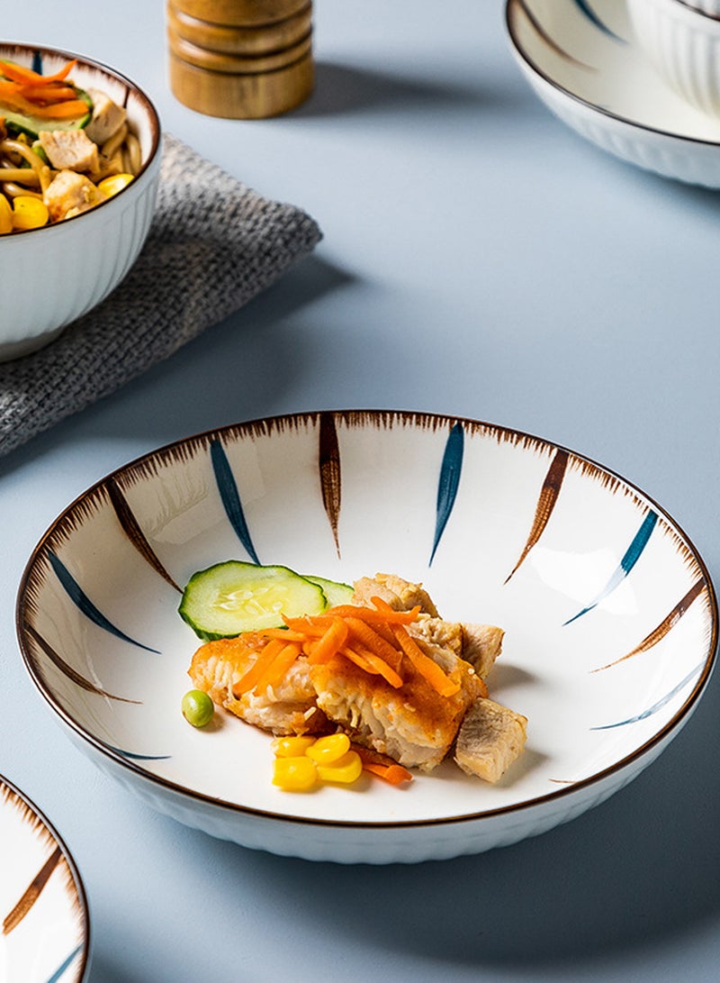 16 - Piece Family - Friendly Ceramic Tableware Set, 4 - Person Service With Bowls/Plates/Spoons/Chopsticks, Durable For Daily Meals - Image 5