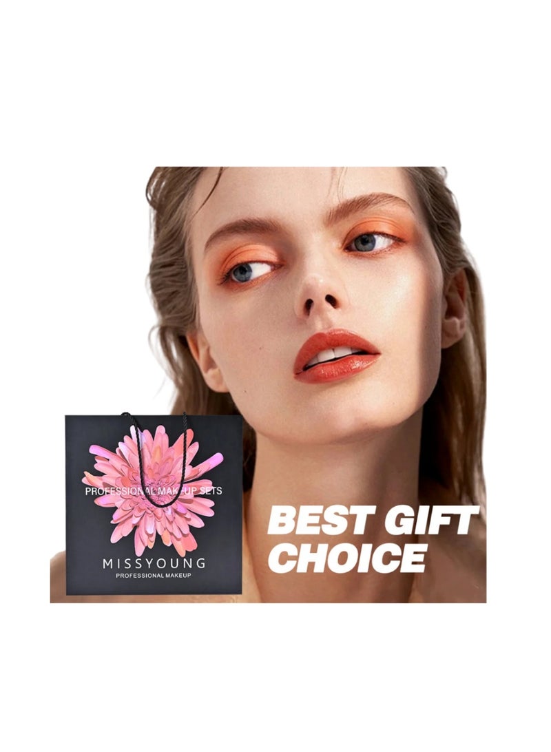 MISS YOUNG Missyoung Large Makeup Gift Set – Professional Full Cosmetic Kit with Eyeshadow Palette, Blush & Brushes - Image 3
