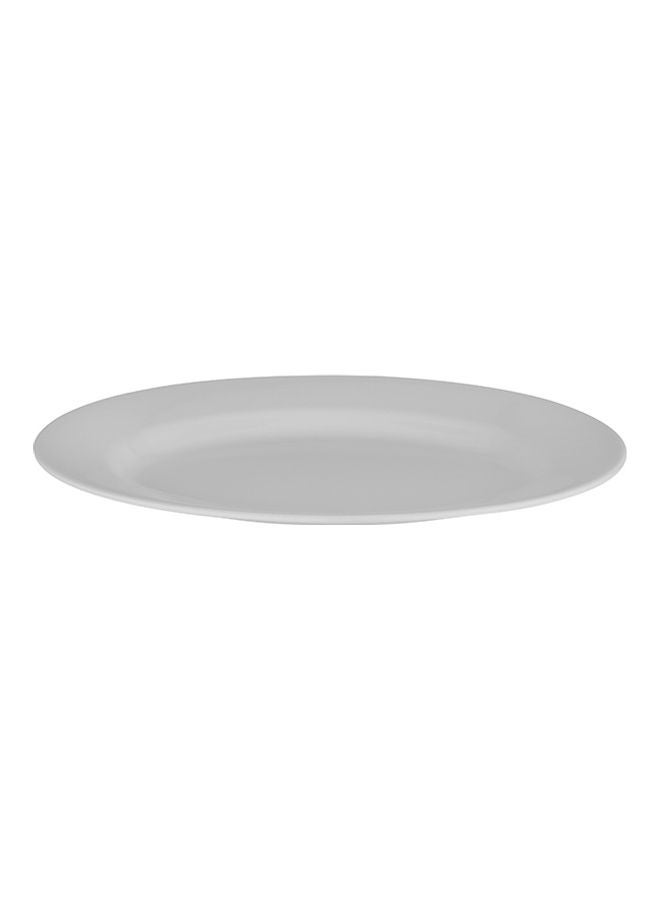Royalford 14 Inch Oval Melamine Serving,Deep Soup Plate | Classic Design, Stackable | Ideal for Soup, Desserts, Ice Cream | White | RF10859 White 14inch - Image 4