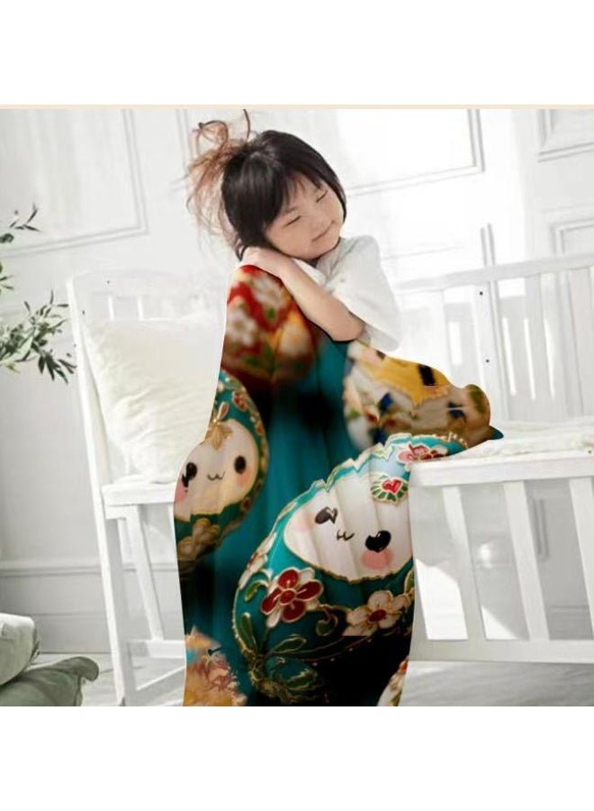 general Baby and children's cartoon flannel thin blanket (warm and comfortable, suitable for sleep, games) 70cm*100cm - Image 2