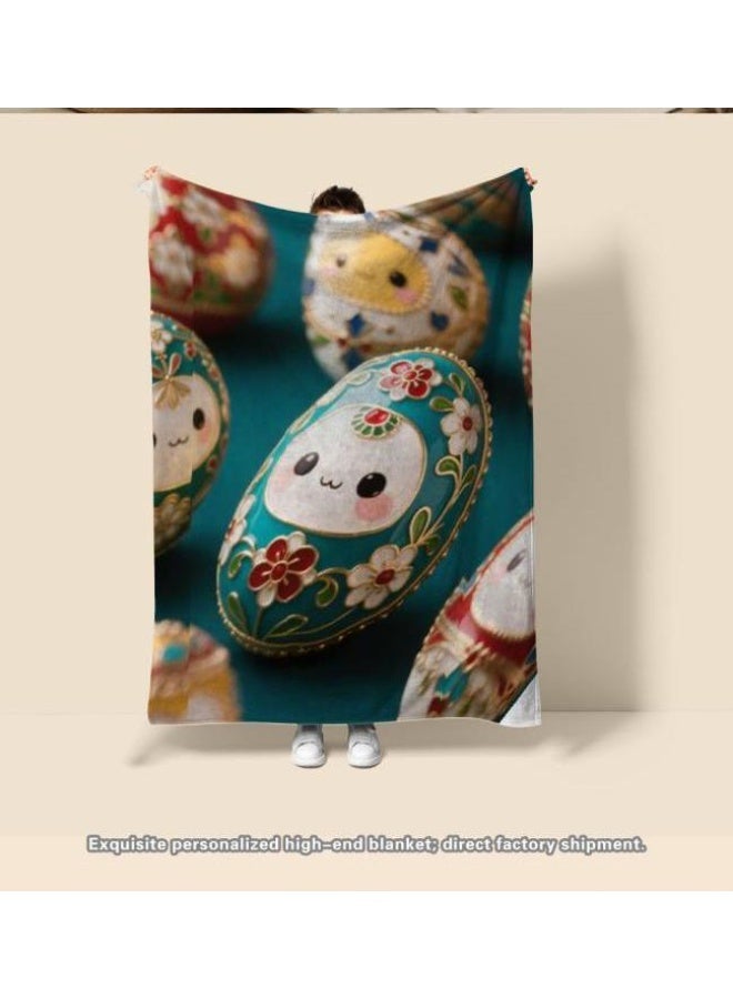 general Baby and children's cartoon flannel thin blanket (warm and comfortable, suitable for sleep, games) 70cm*100cm - Image 1