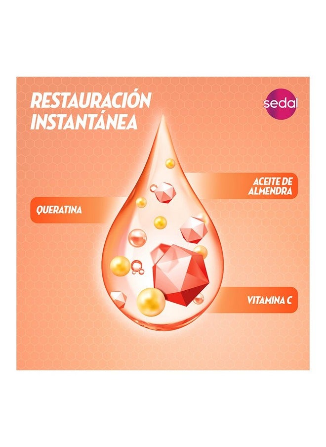 Sedal S.O.S. Reconstruccion Estructural Con Bio Keratina Crema Para Peinar (Styling Hair Cream Structural Reconstruction) 300 Ml  - Image 4