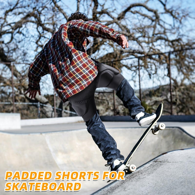 Cienfy 3D Hip Protective Padded Shorts EVA Tailbone Pad Impact Gear for Skiing Skating Snowboarding Skateboarding (X-Large) - Image 5