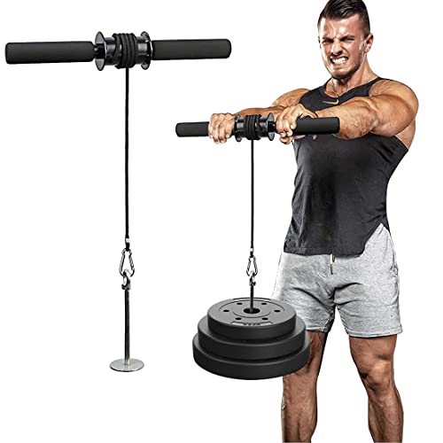 Lycan Forearm Blaster/Arm Twister with Anti-Slip Knurled Handles, Rope and Loading Pin for Hand Exercise, Muscle Strengthening, Arm Training (Supports 100 Kg) (Wrist Twister) - Image 1