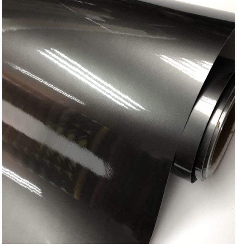 HOME13™ Grey Metallic Vinyl Wrap Sheet for Car & Bike Self Adhesive Vinyl Wrap Sticker & Decal Roll Film (24x80 Inch, Grey Metallic) - Image 3