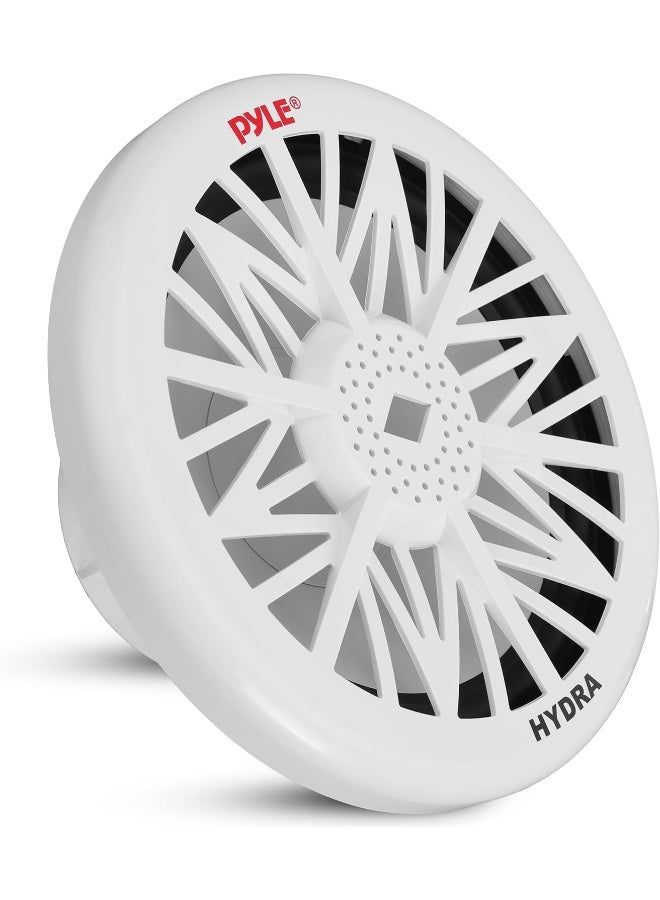 Pyle Pyle Single Outdoor Marine Audio Subwoofer - 500 Watt 10 Inch White Waterproof Bass Loud Speaker  - Image 1