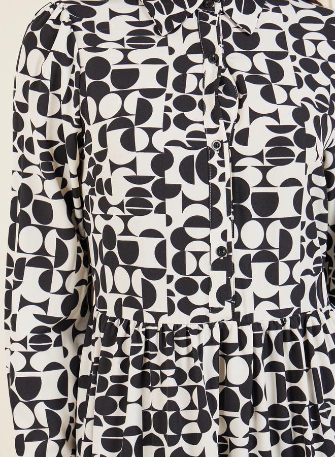 Printed Tiered Dress
