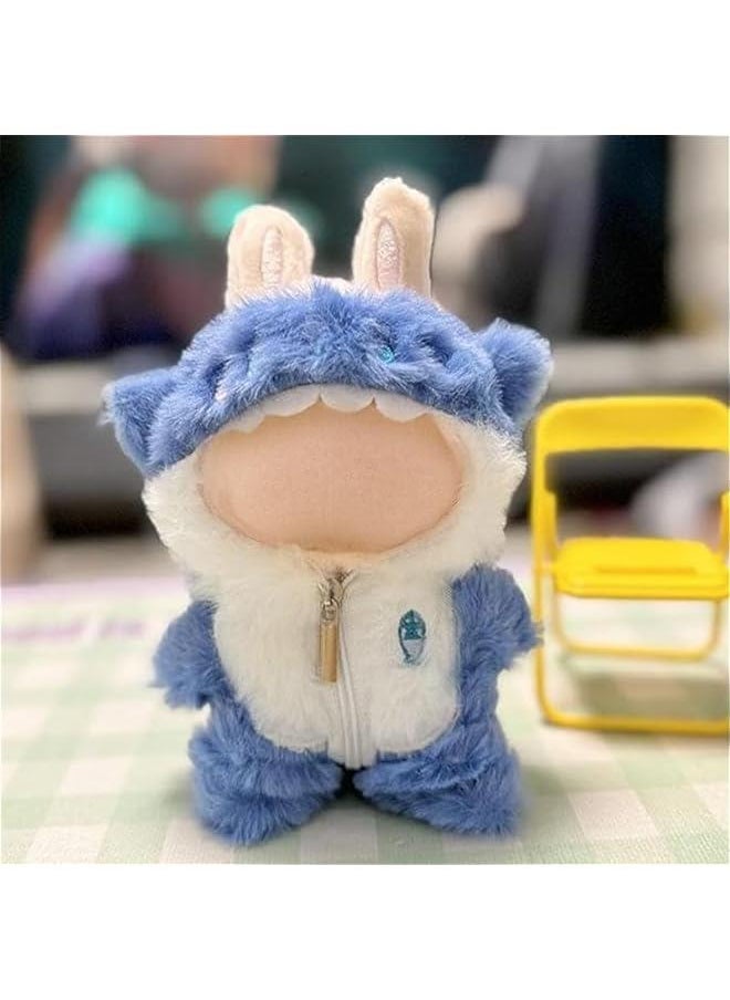 Arabest Fit Labubu Clothes – Cute Shark Outfit Set for 17cm Labubu Doll, Clothes for Labubu Accessories (No Doll, Blue)  - Image 2