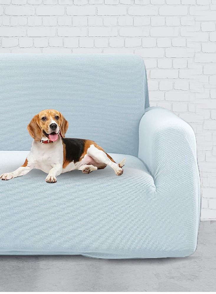 CATANES Thick Couch Covers, Sectional Sofa Stretch Slipcover Living Room Dogs Pets, Washable Durable Furniture Protector GREY (90cm * 140cm)  - Image 4