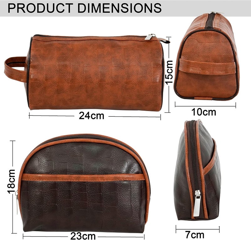 SNDIA 2-Set Toiletry Travel Bags – Shaving Kit Pouch for Men & Women – Waterproof Cosmetic Organizer for Travel, Gym, and Daily Use - Image 2
