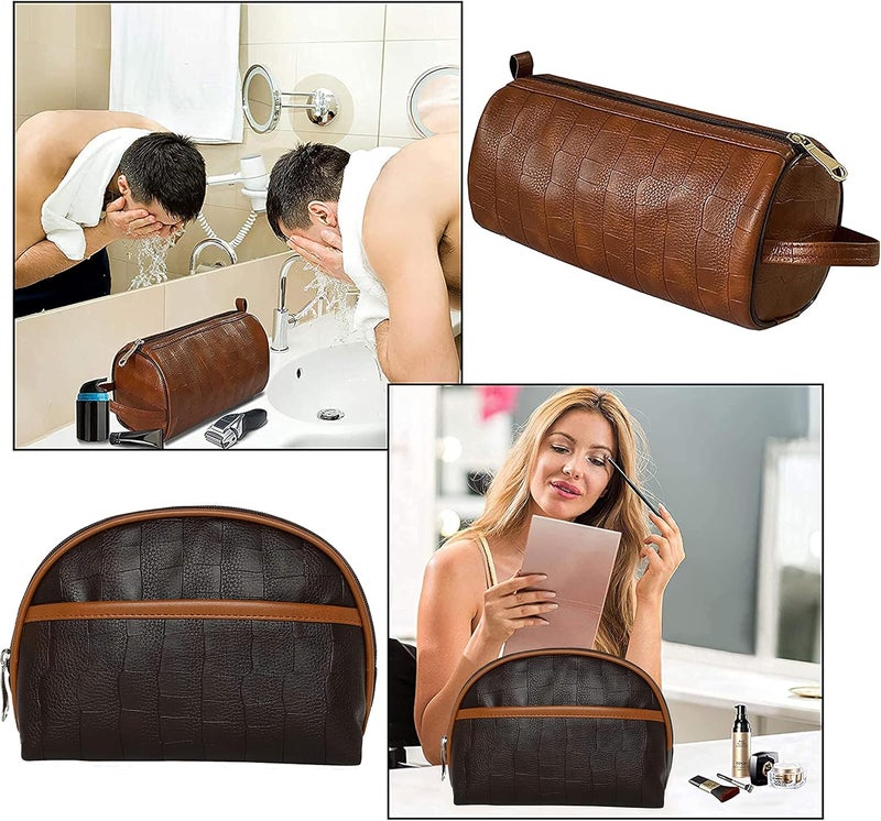 SNDIA 2-Set Toiletry Travel Bags – Shaving Kit Pouch for Men & Women – Waterproof Cosmetic Organizer for Travel, Gym, and Daily Use - Image 3