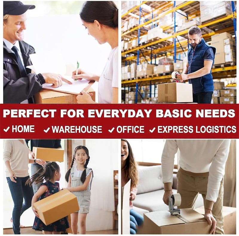 إي سي في في 6 قطع من شريط التغليف الشفاف القوي، شريط تغليف شديد التحمل، أشرطة لاصقة قوية للشحن والتعبئة والنقل والختم، 4.8 سم × 60 متر لكل لفة، 6 لفات - Image 5