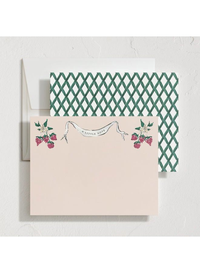 Minted Strawberry Queen Stationery Set - Image 4