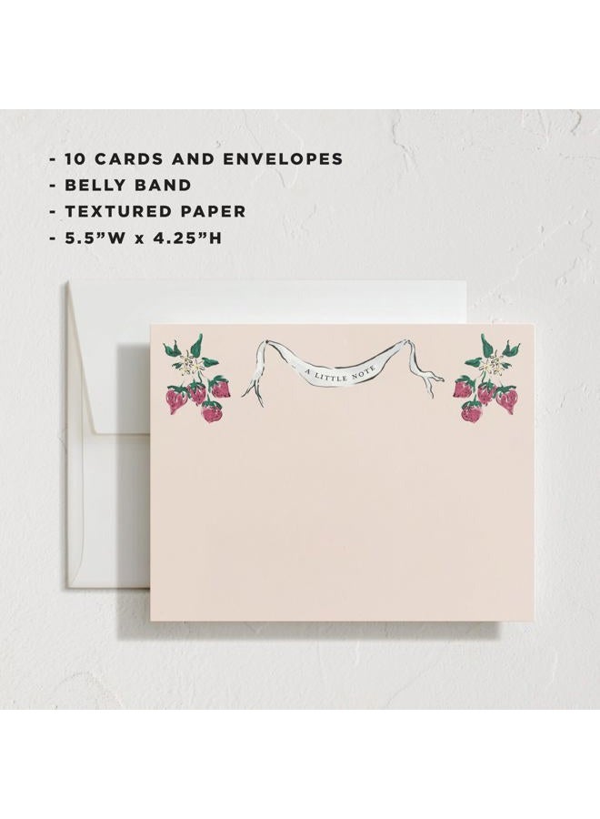 Minted Strawberry Queen Stationery Set - Image 3