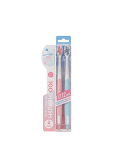 Miniso Experience gentle yet effective brushing with this 2-count pack of high-density soft petal toothbrushes. 