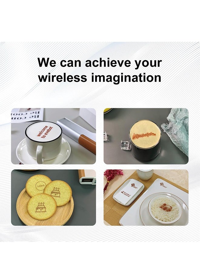 EVEBOT - Mini Coffee Printer,Portable Edible Inkjet Pen,Food Printer,Logo and Pattern Print, Latte Art Printer for Coffee,Cake, Cookies,Bread,Macaron,Chocolate,DIY Decoration - Image 1