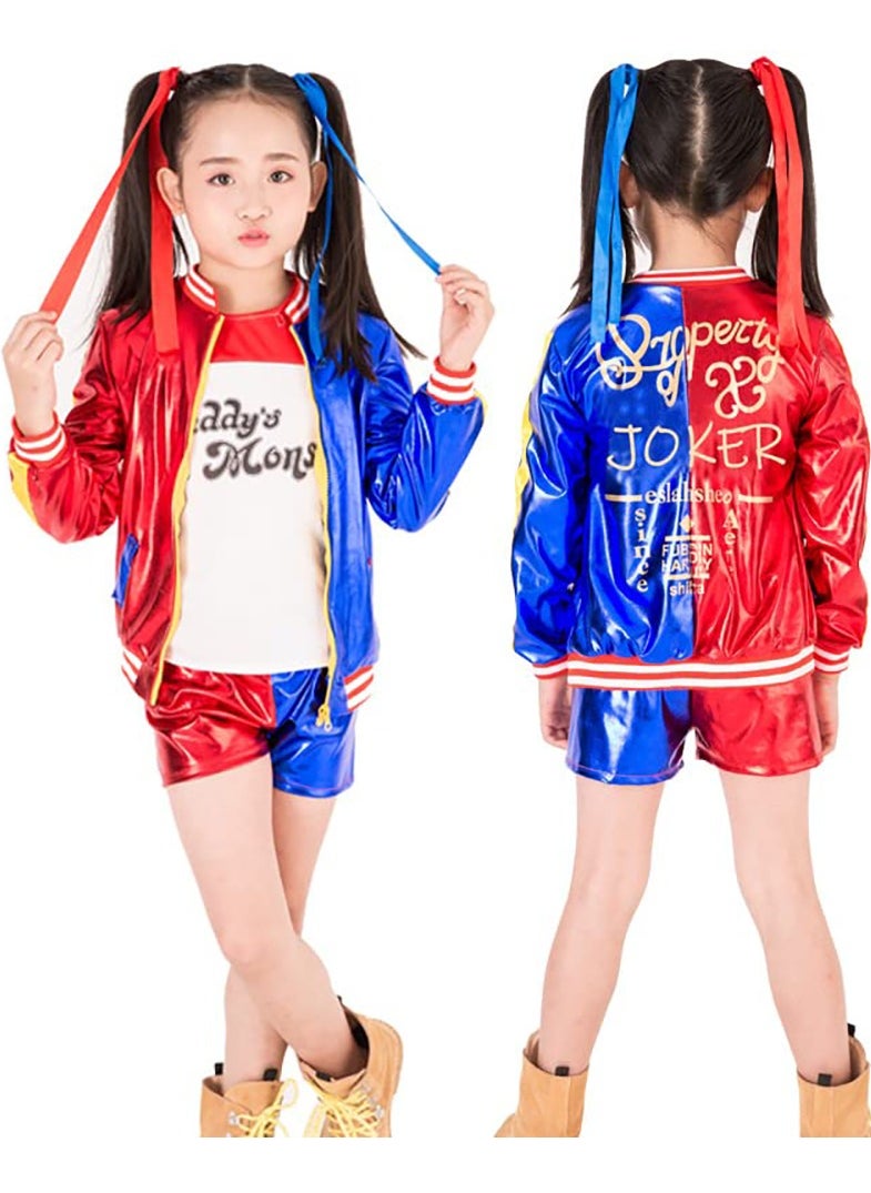 Generic Costumes for Girls Cosplay Costume Full Set With T-Shirt Jacket Pant Gloves for Stage Show Cosplay Costume Cosplay Costumes  - Image 1