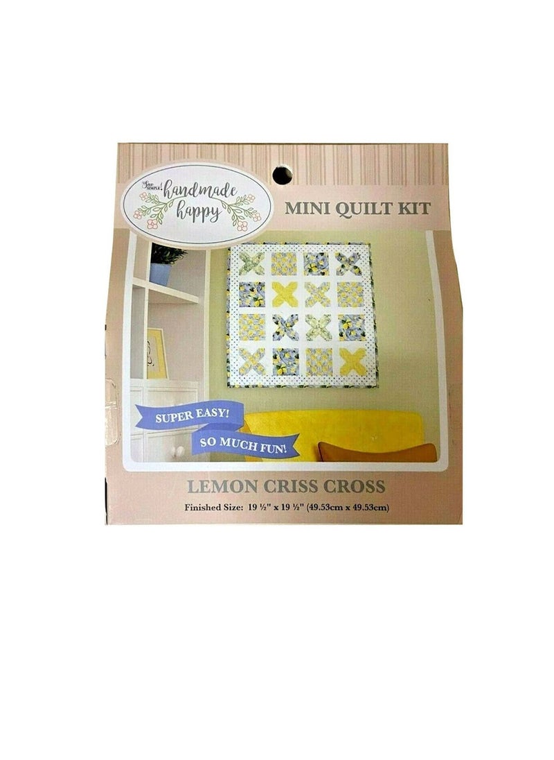 Hand made Happy Mini Quilt Kit Lemons - pzsku/Z6198D402B6E20E1AD2D9Z/45/_/1652790693/7d1abb8d-4a67-4466-9777-a1712bd6e48b