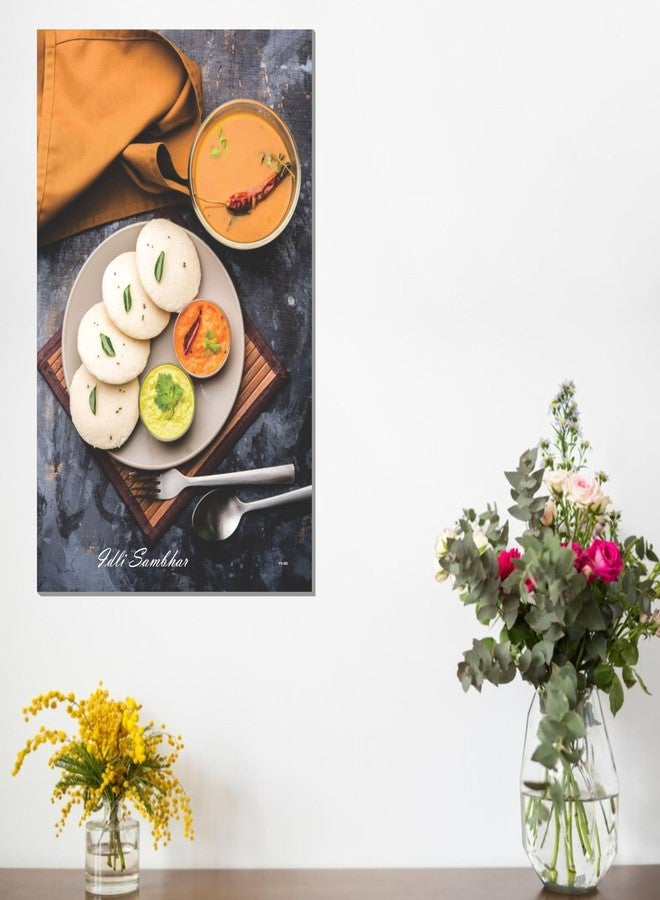 ESCAPER Indian Fast Food Posters (12 x 18 inch), 300 GSM Paper, Laminated Self Adhesive Back, South India Food Photos, Curry Vegetable Dishes Wall Art, Ideal For Traditional Restaurant, Hotel, Cafe - Image 3